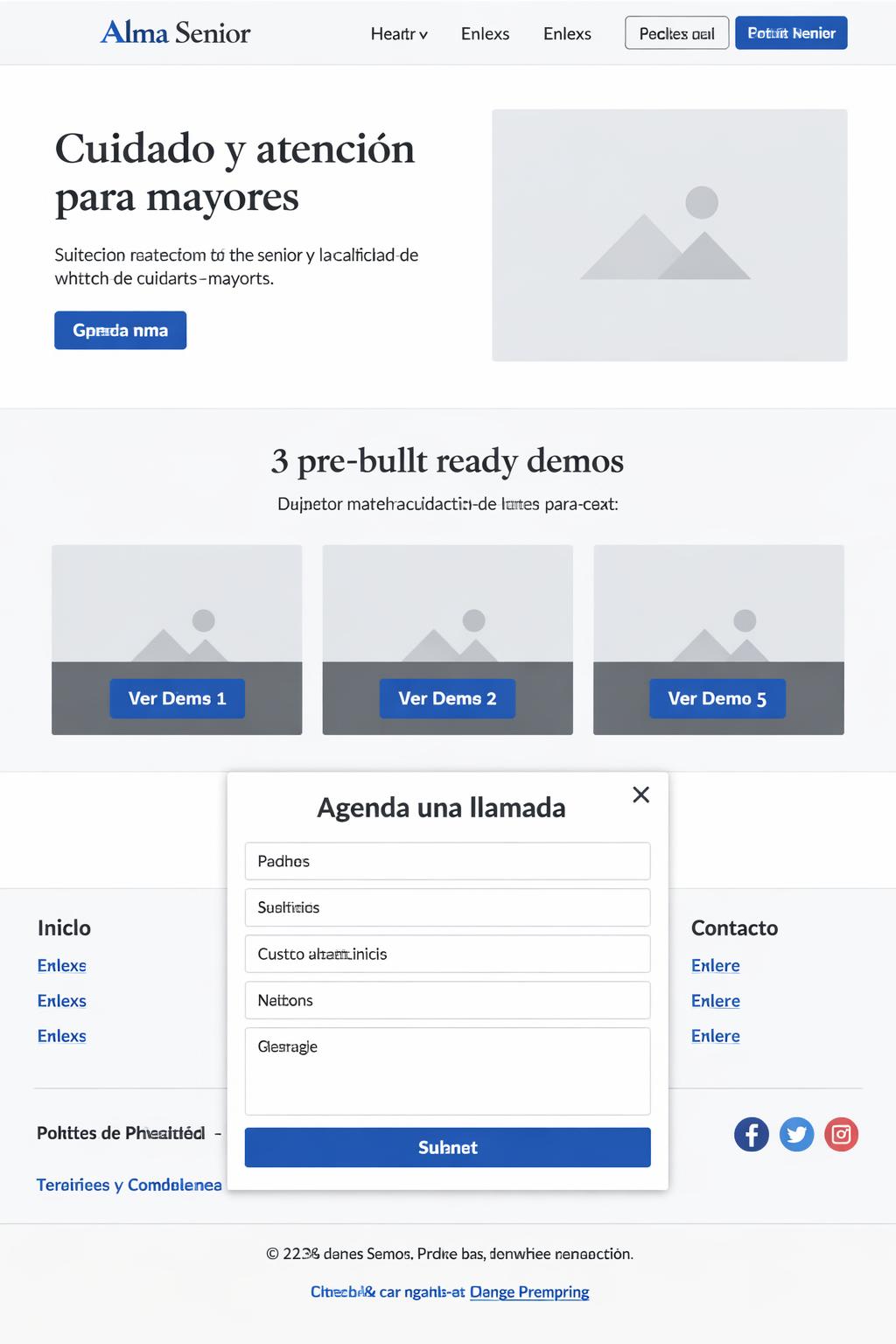 Alma Senior — vista previa del theme