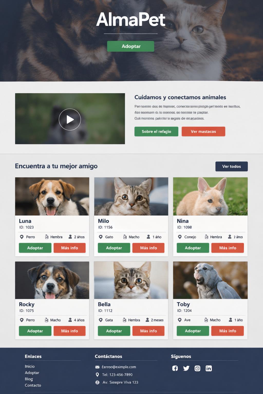 AlmaPet — vista previa del theme