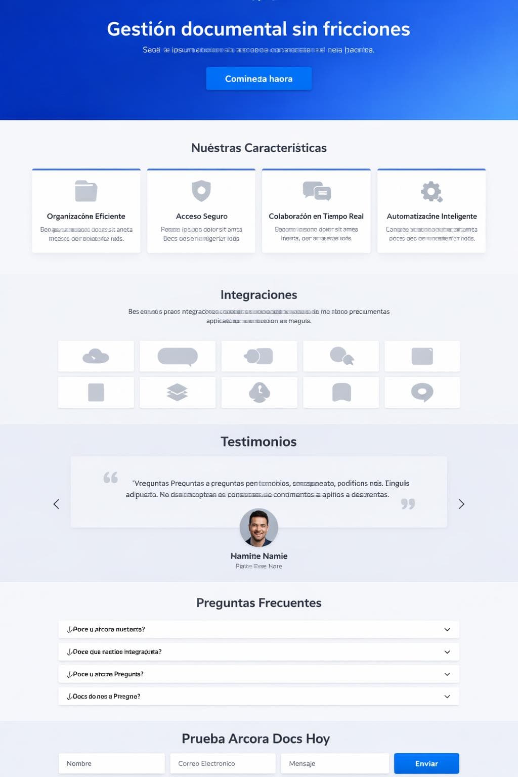 Arcora Docs — vista previa