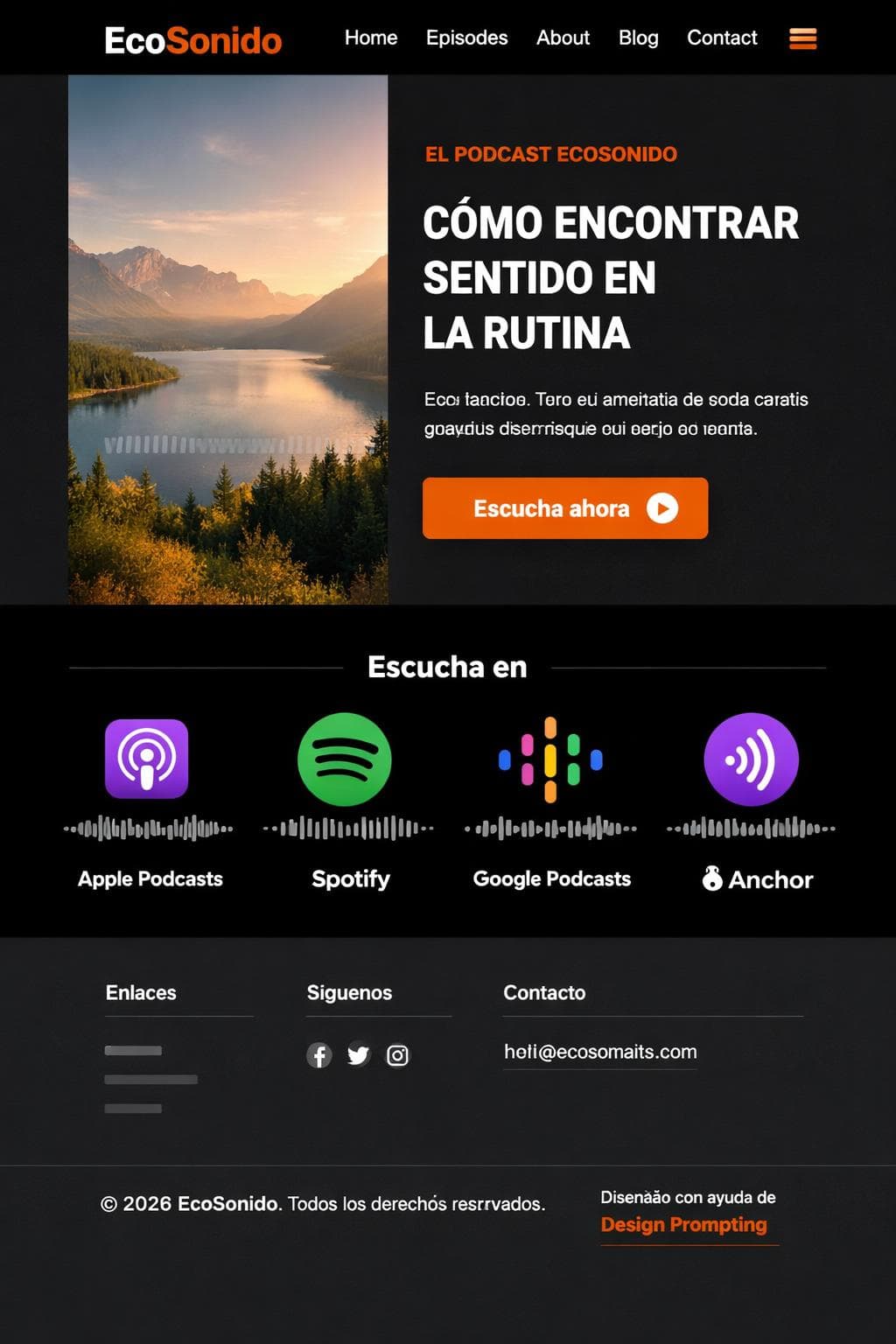 Armon&iacute;a Orion &mdash; vista previa del theme