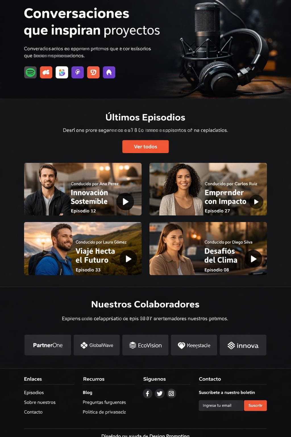 Audio Aurora &mdash; vista previa del theme
