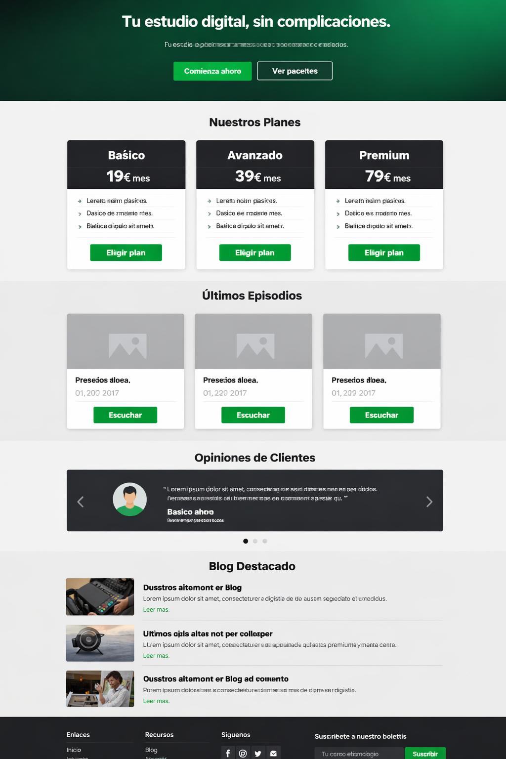 AudioNova — vista previa