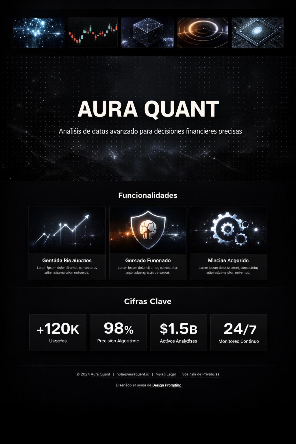 Aura Quant — vista previa del theme