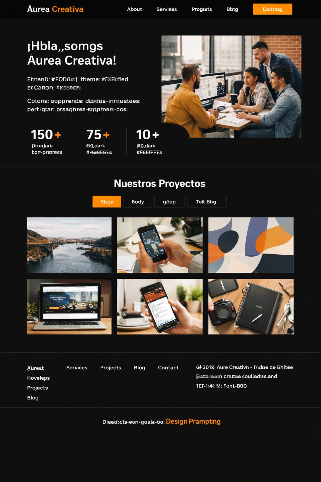 Áurea Creativa — vista previa