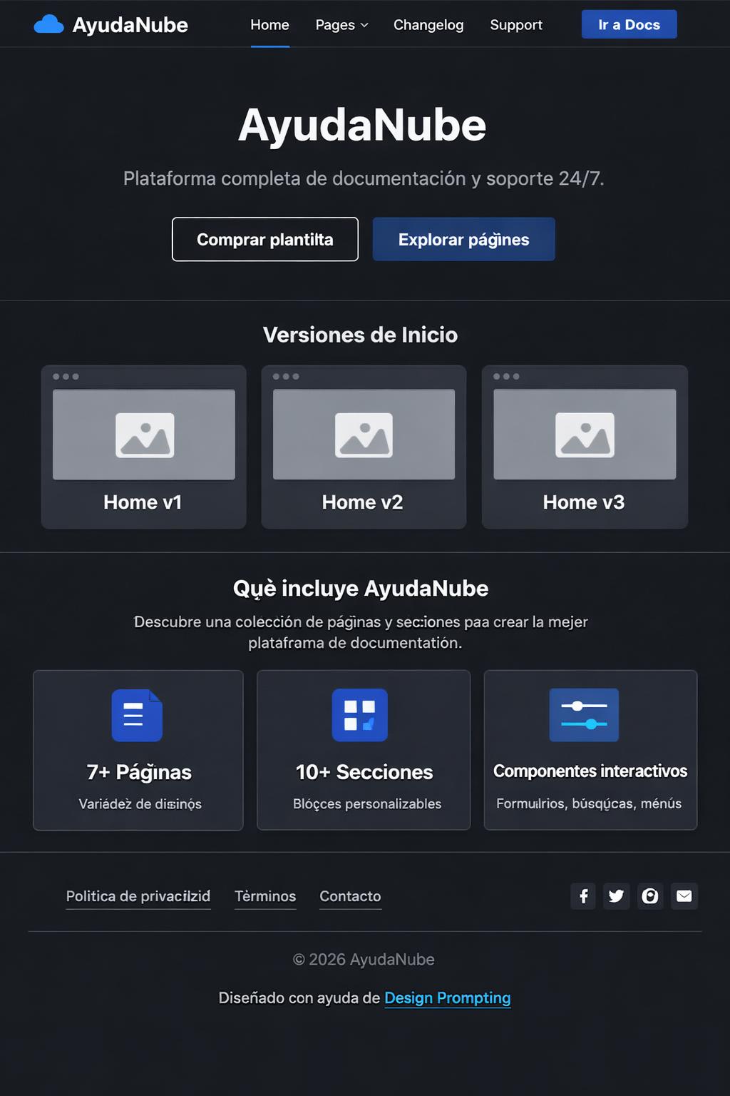 AyudaNube — vista previa