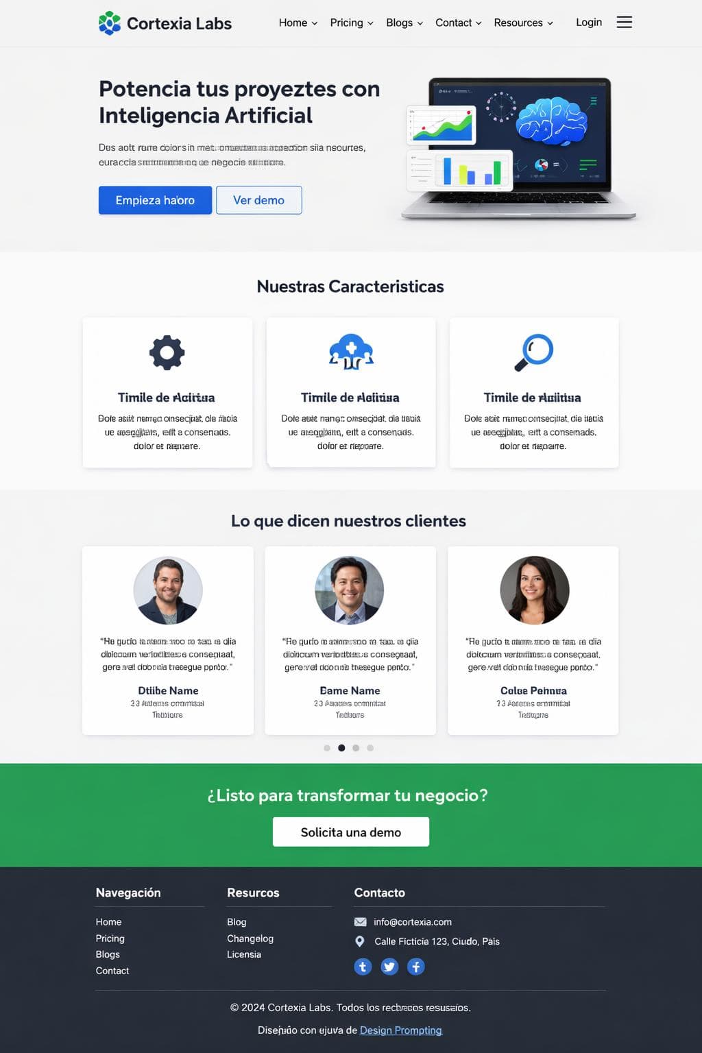 Blog Aurora — vista previa del theme