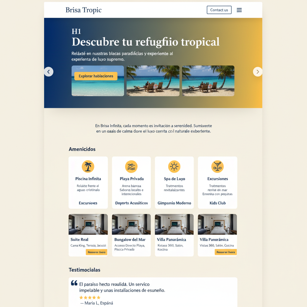Brisa Tropic — vista previa del theme