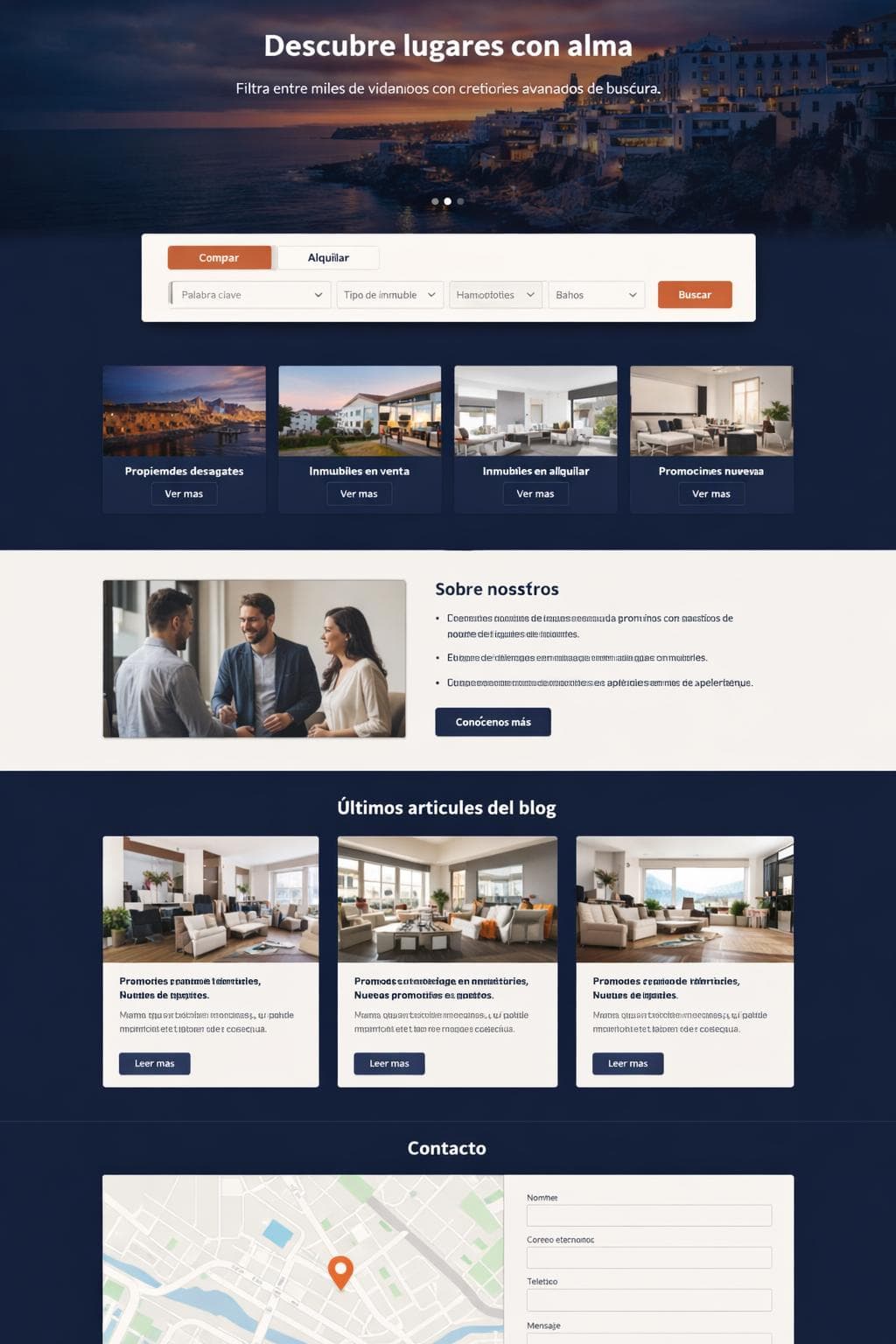 Casanorte Inmuebles &mdash; vista previa del theme
