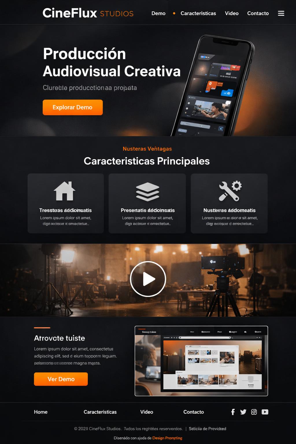 CineFlux Studios — vista previa