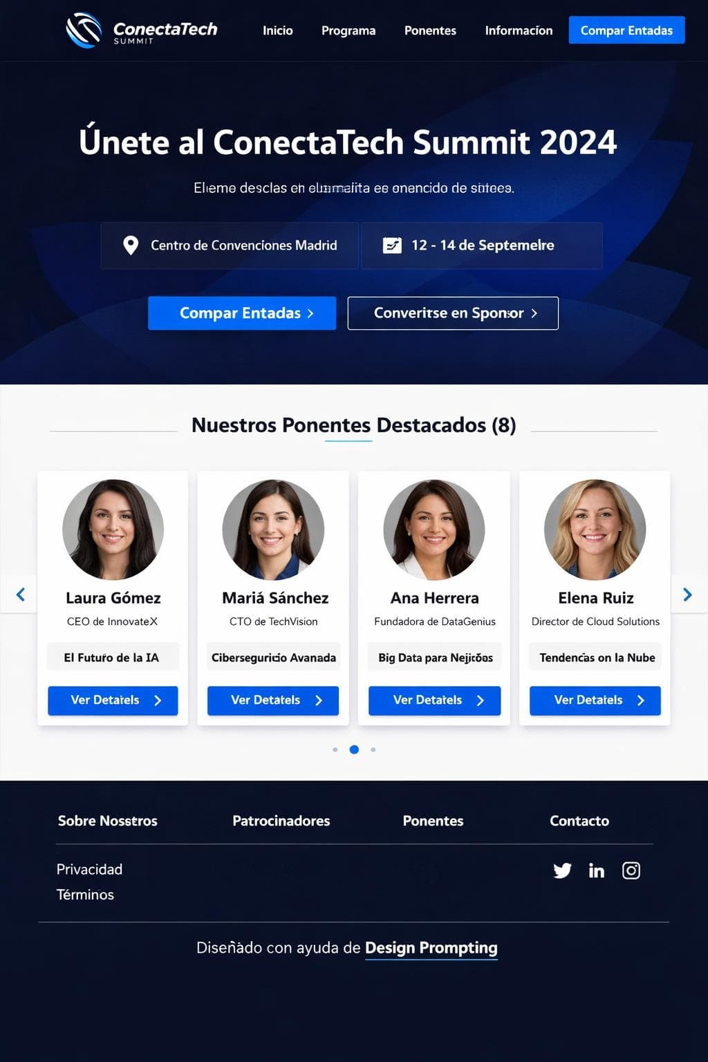 ConectaTech Summit &mdash; vista previa del theme