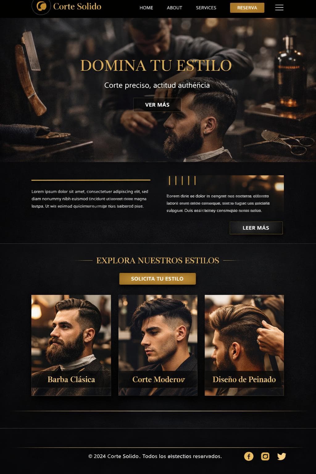 Corte S&oacute;lido &mdash; vista previa del theme
