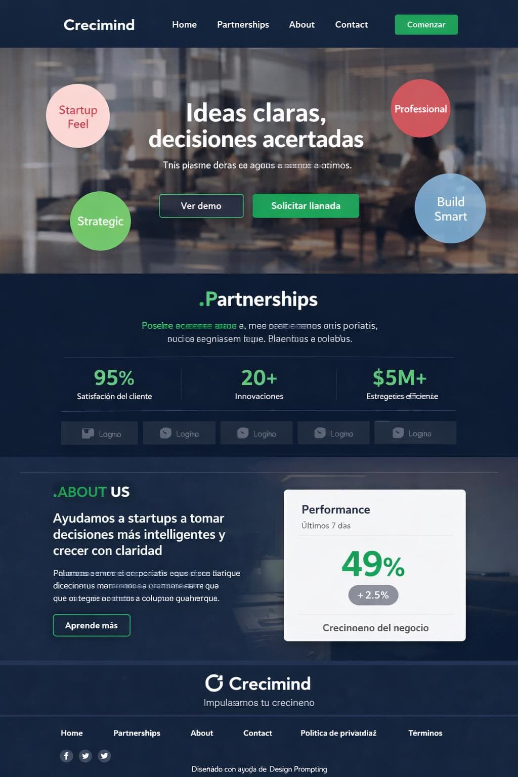 Crecimind &mdash; vista previa del theme