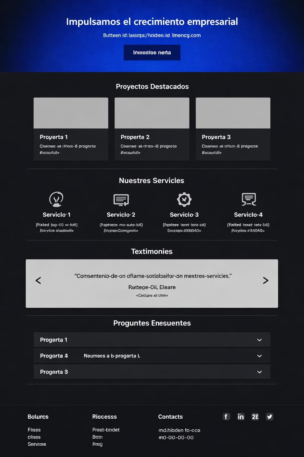 CrestaConsult &mdash; vista previa del theme