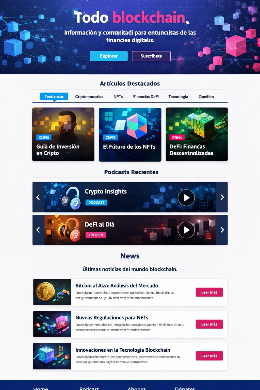 CriptoMosaico &mdash; vista previa del theme