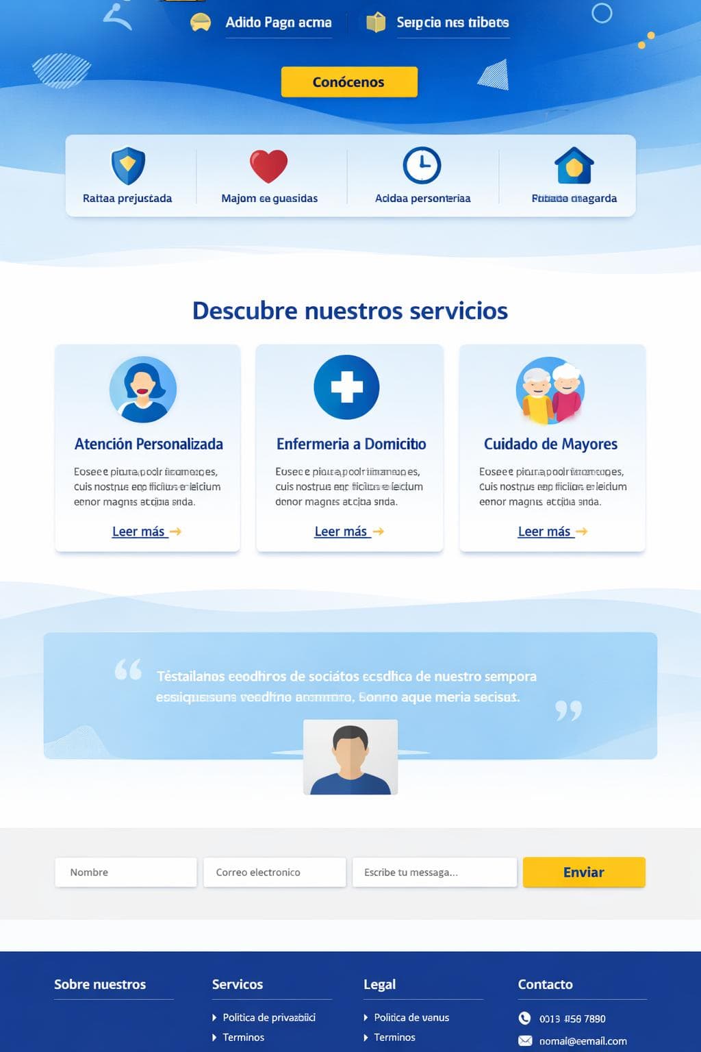 Cuidado &Aacute;ureo &mdash; vista previa del theme