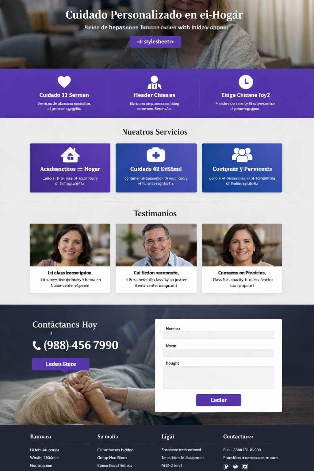 Cuidado Sereno &mdash; vista previa del theme