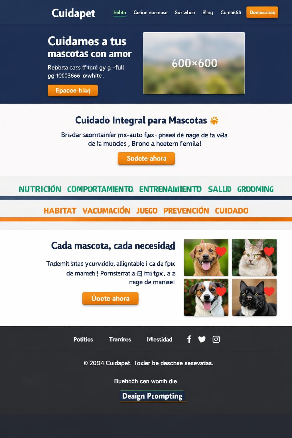 Cuidapet &mdash; vista previa del theme
