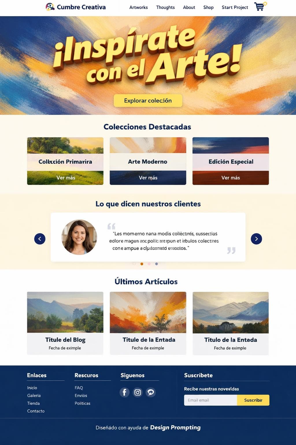 Cumbre Creativa &mdash; vista previa del theme