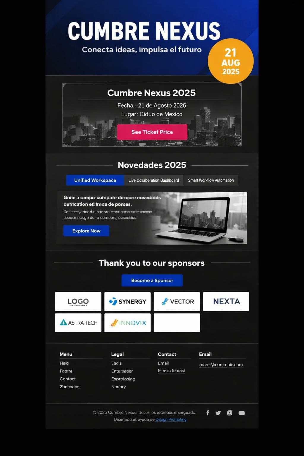 Cumbre Nexus &mdash; vista previa del theme