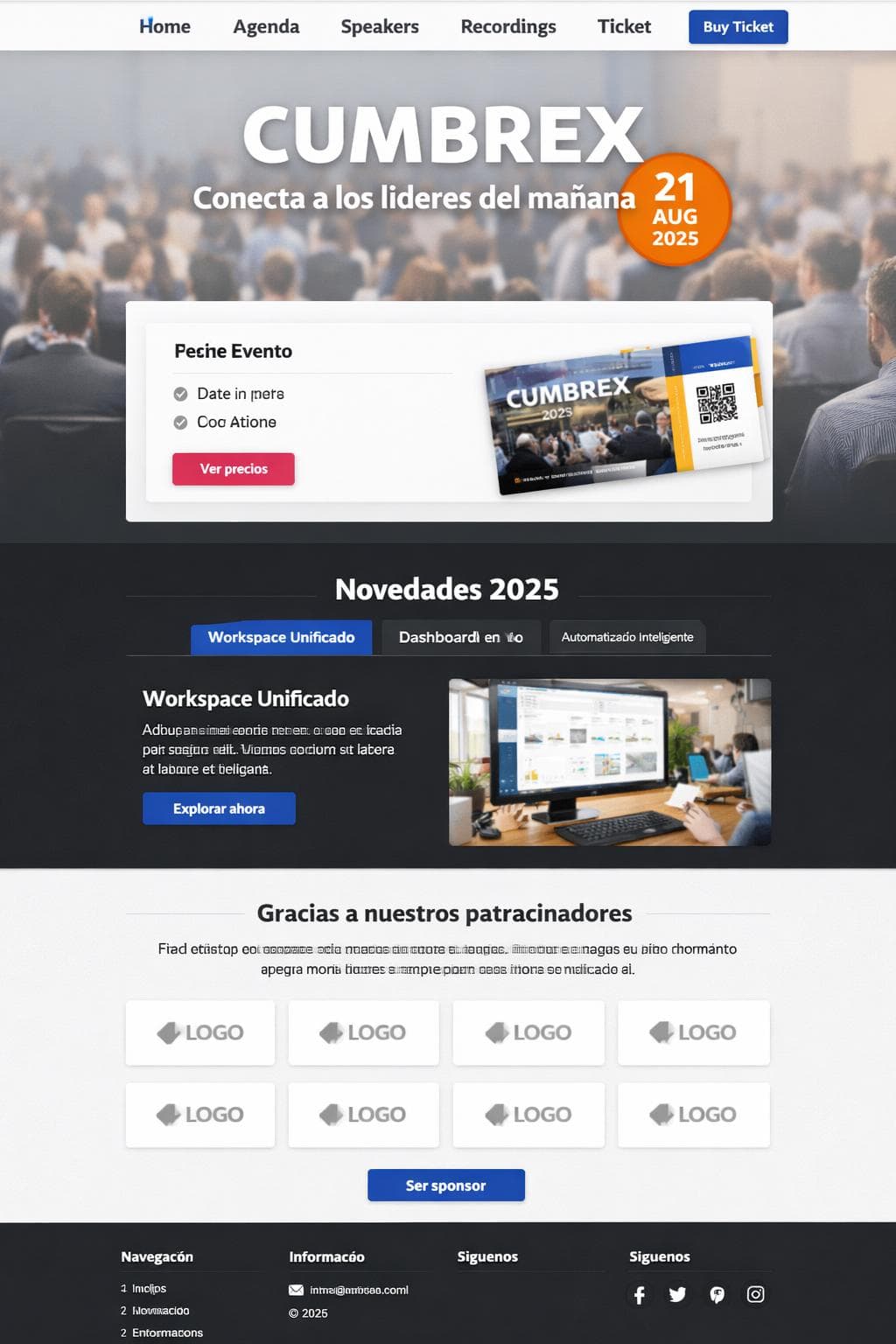 CumbreX &mdash; vista previa del theme