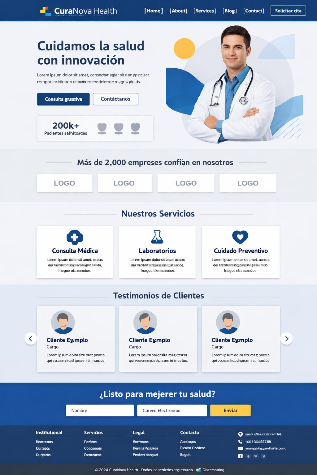 CuraNova Health — vista previa