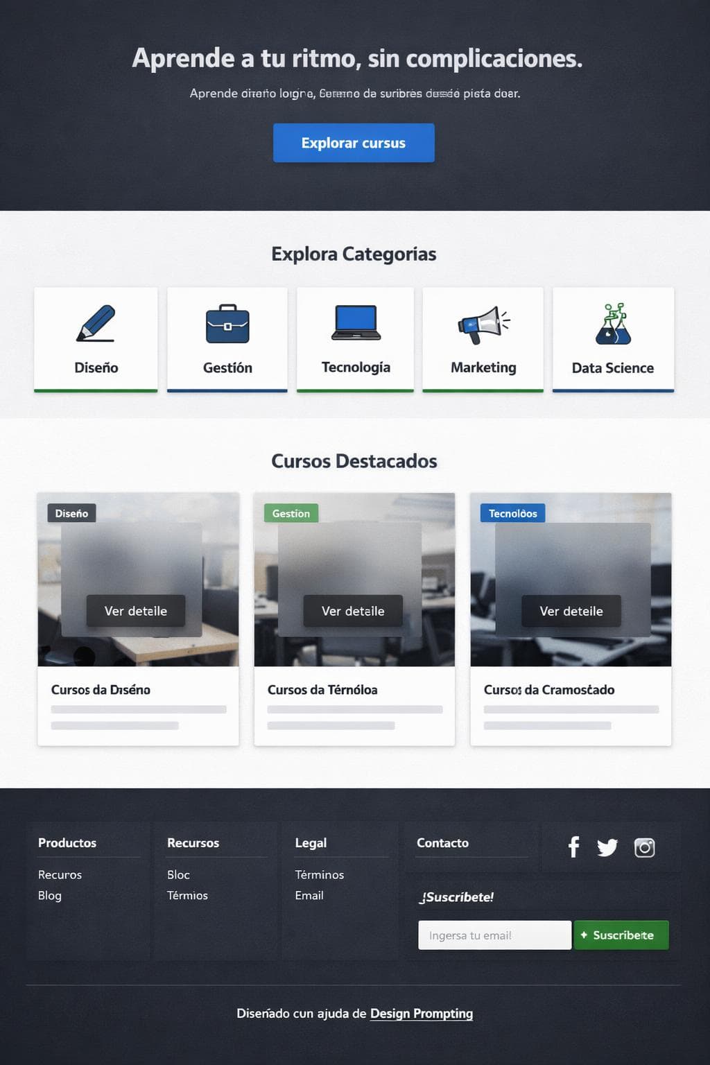 Cursos Alba — vista previa