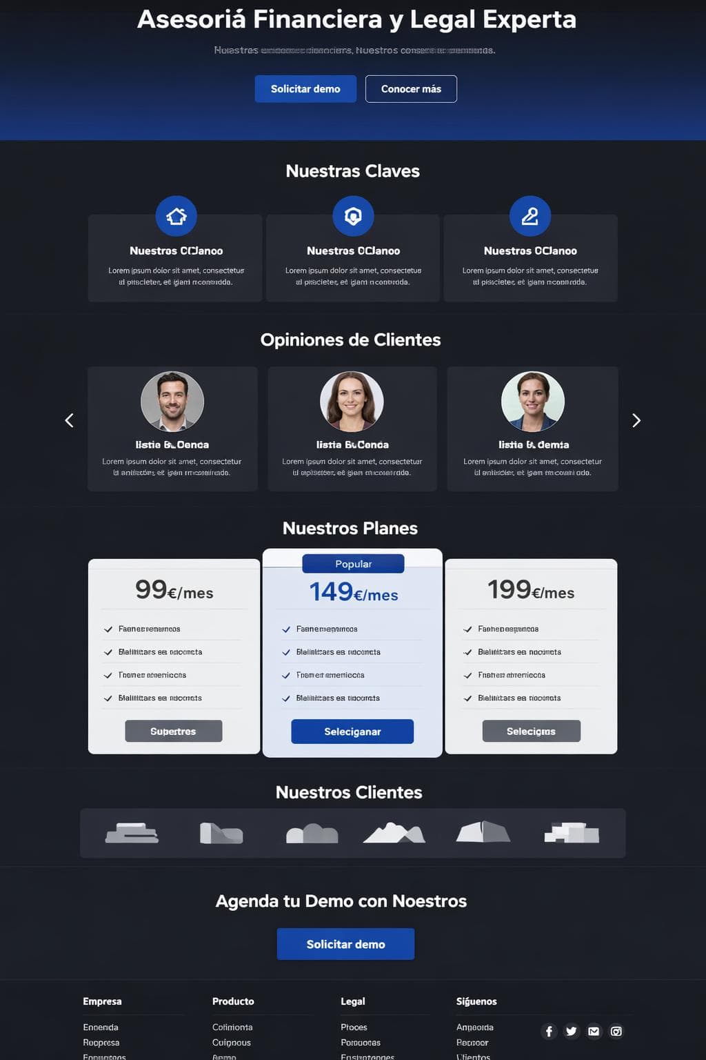 C&uacute;spide Consultores &mdash; vista previa del theme