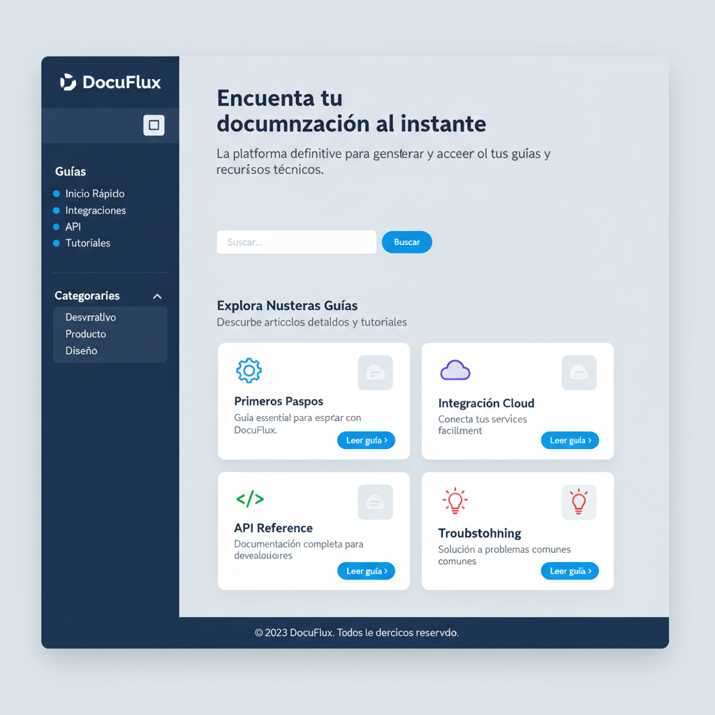 DocuFlux — vista previa del theme