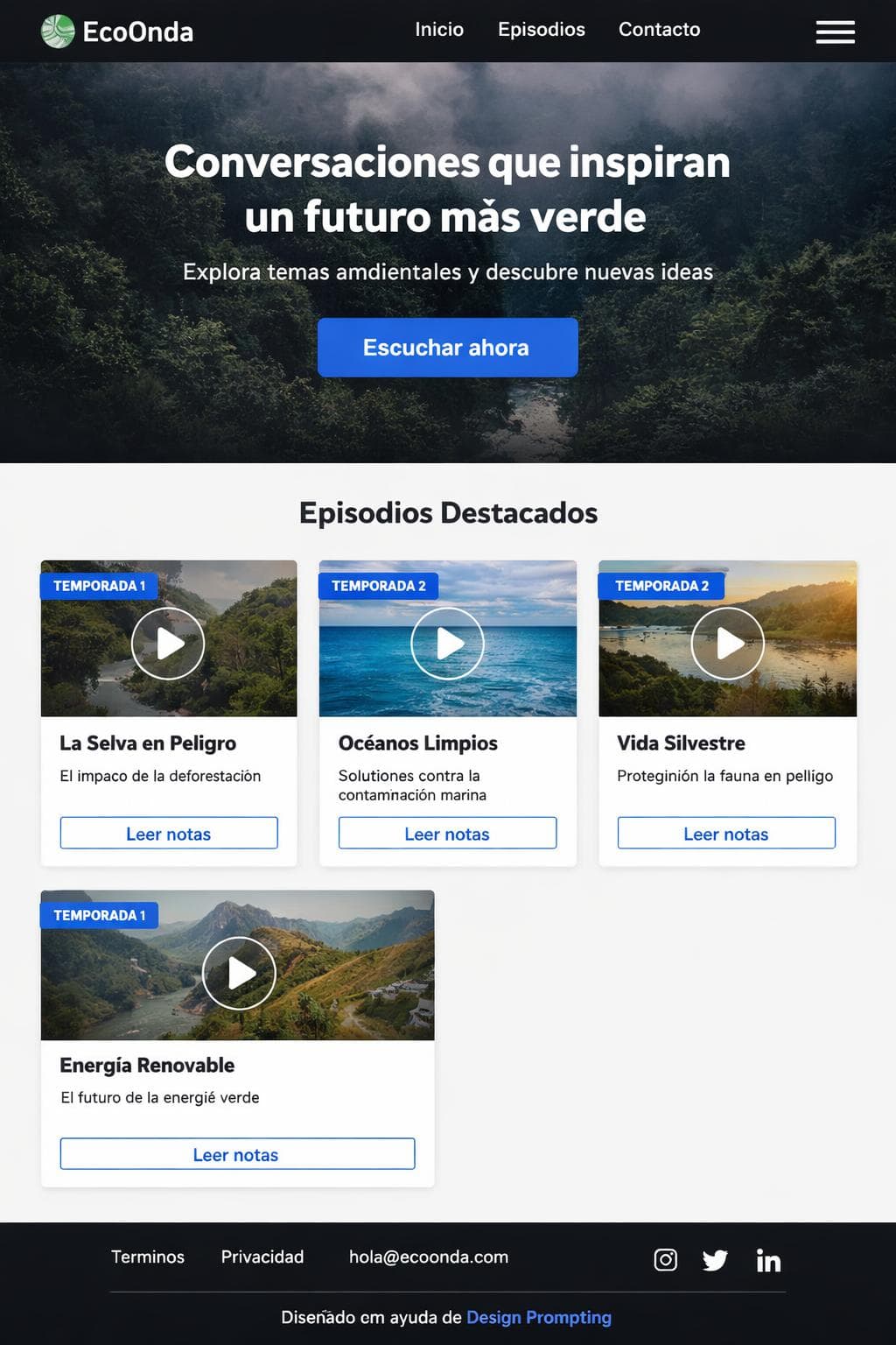 EcoOnda &mdash; vista previa del theme