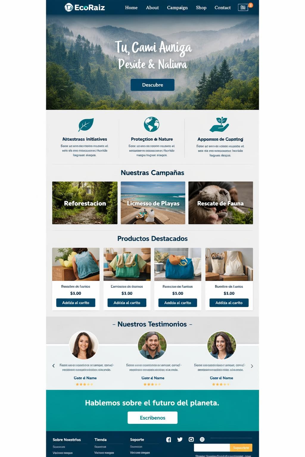 EcoRaiz &mdash; vista previa del theme