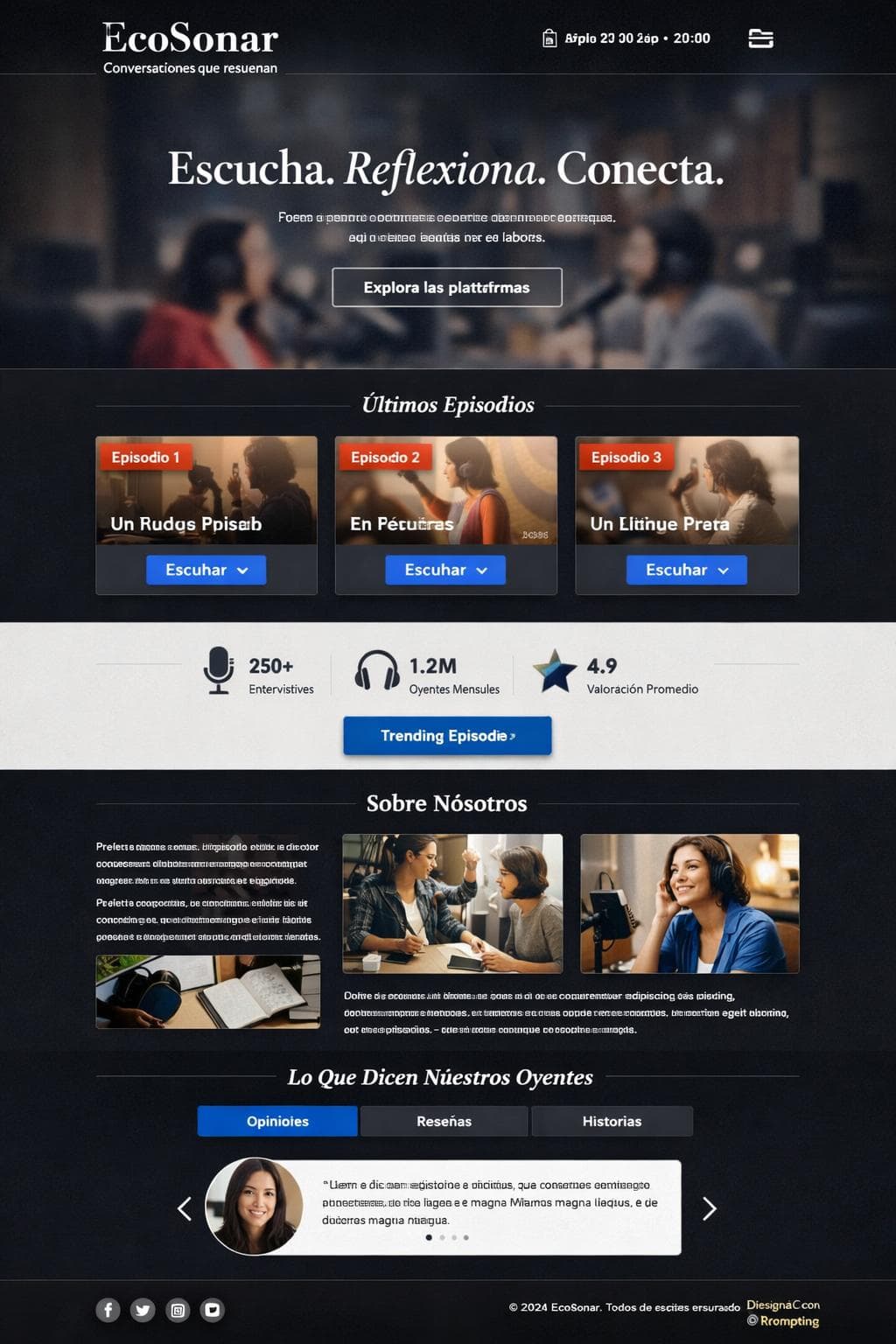 EcoSonar &mdash; vista previa del theme