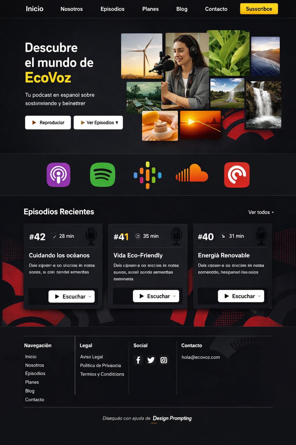 EcoVoz — vista previa