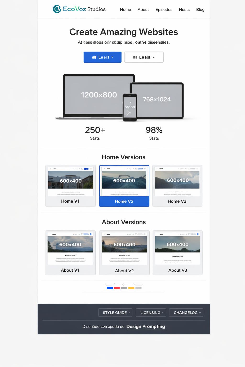 EcoVoz Studios — vista previa
