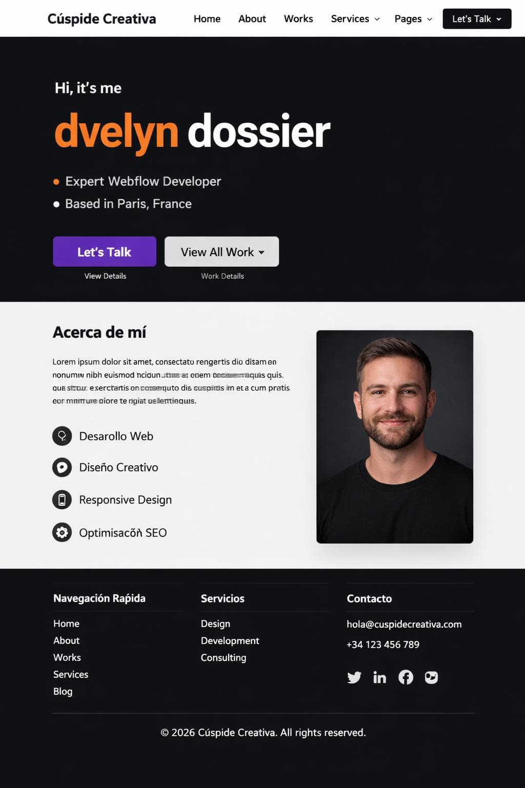 Estudio Aurora &mdash; vista previa del theme