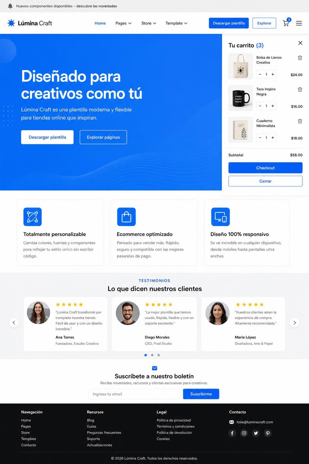 Estudio Creativo Alba — vista previa del theme
