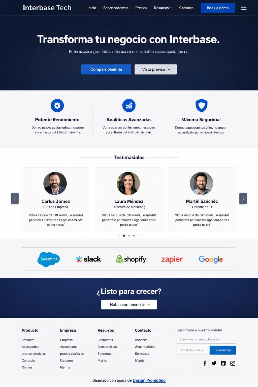 Interbase Tech — vista previa