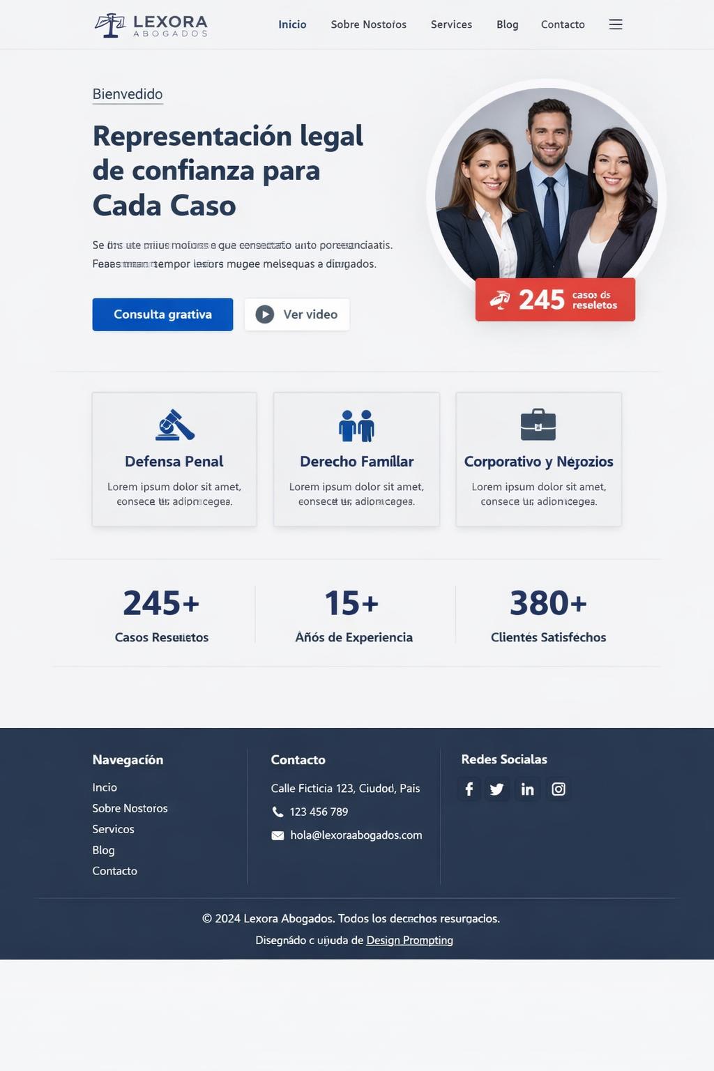 Lexora Abogados — vista previa del theme