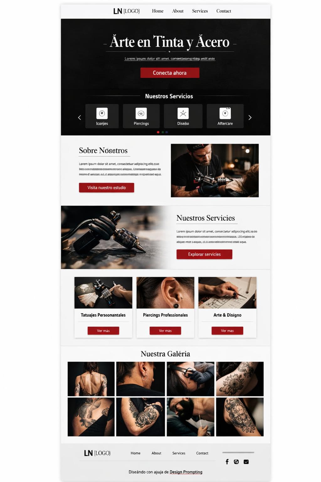 Línea Negra Studio — vista previa del theme