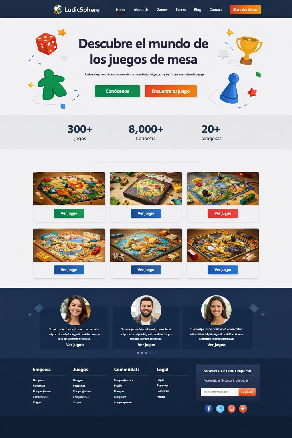 LudicSphere — vista previa