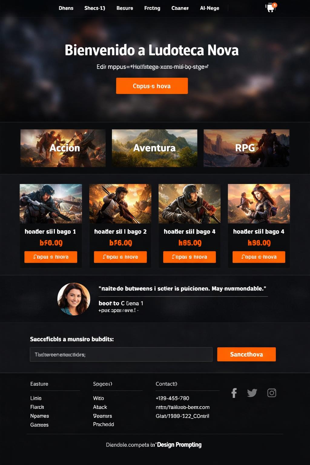Ludoteca Nova — vista previa del theme