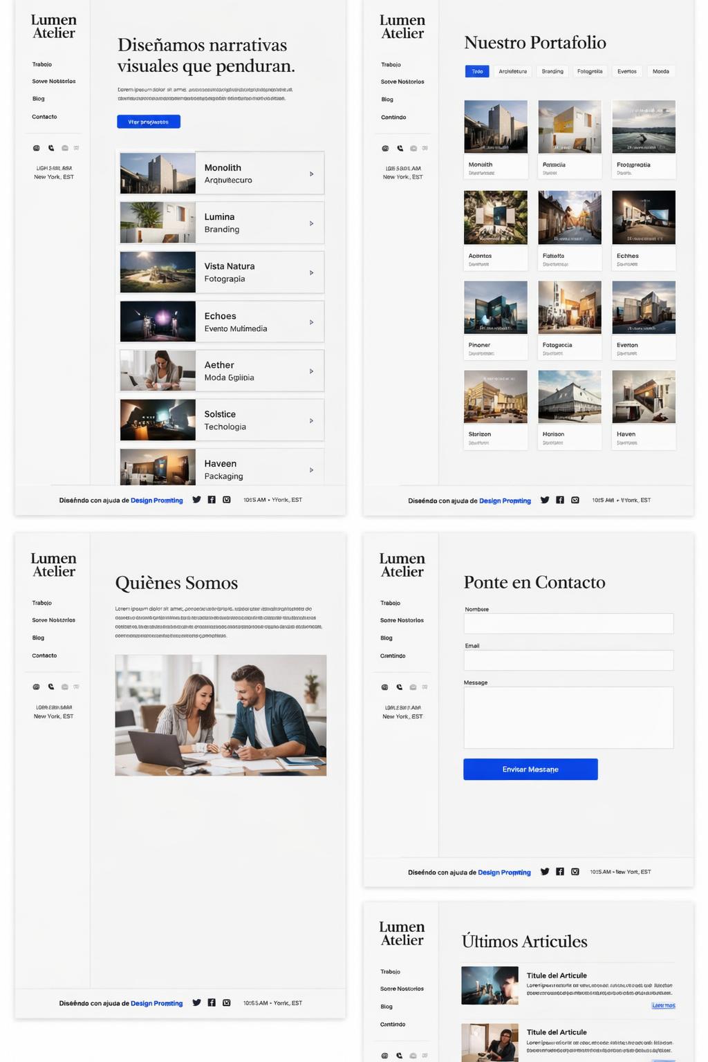 Lumen Atelier — vista previa del theme