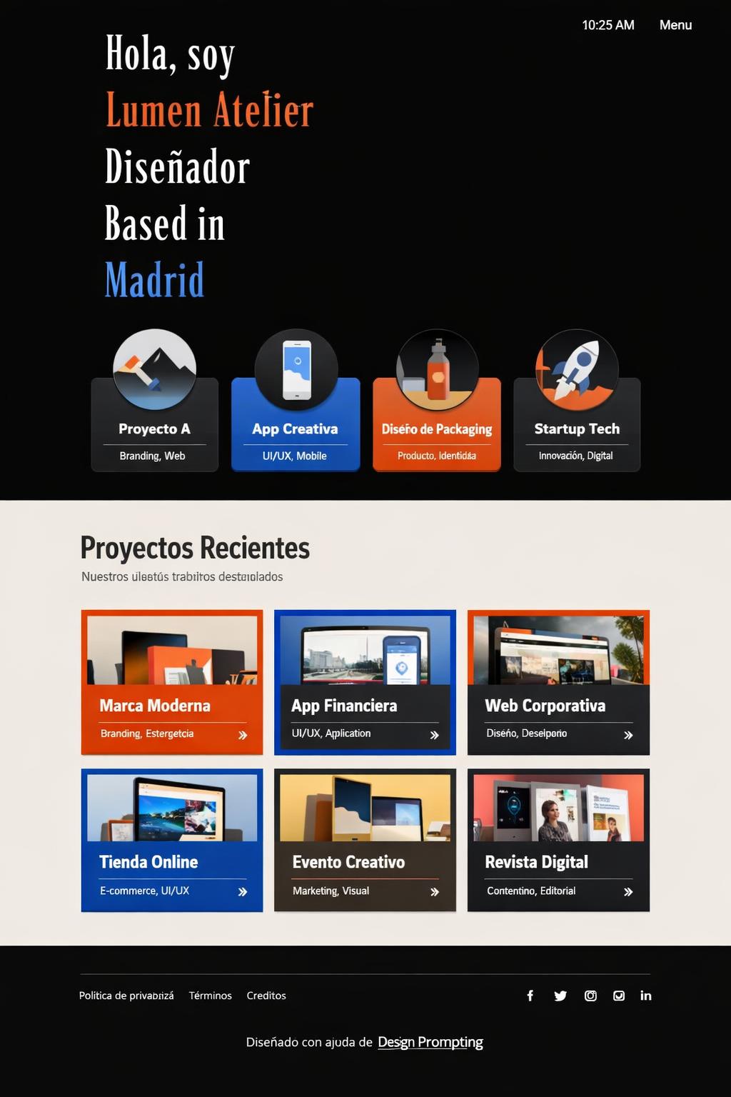Lumen Atelier — vista previa del theme