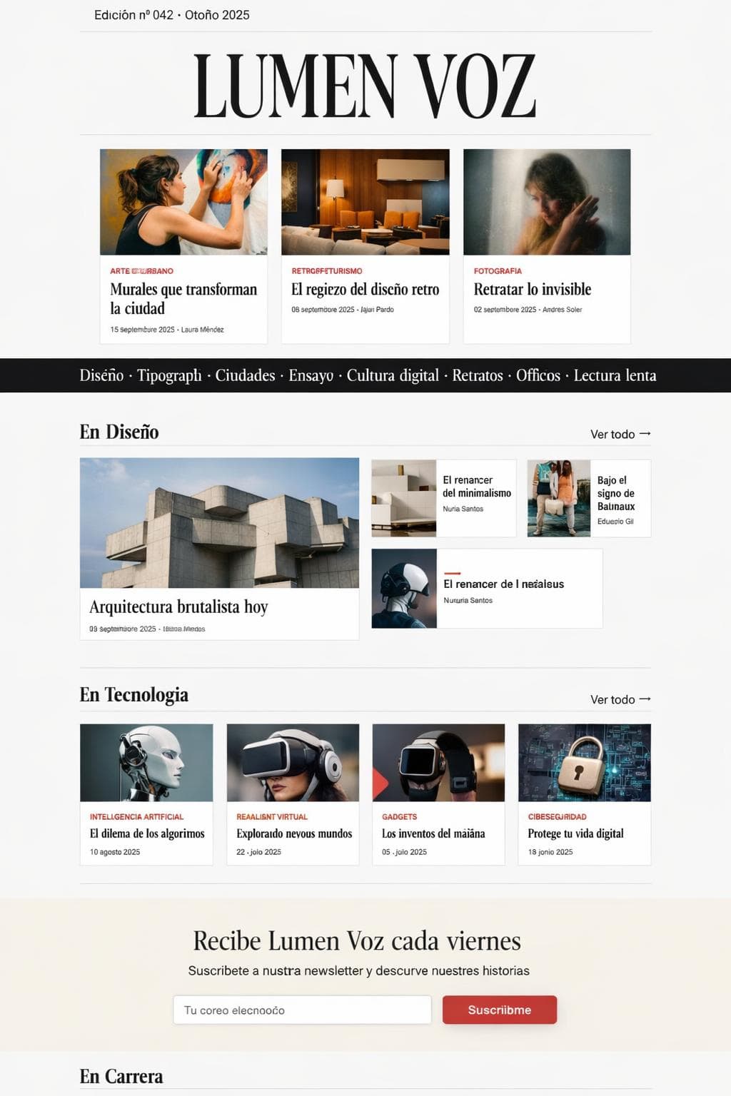 Lumen Voz &mdash; vista previa del theme