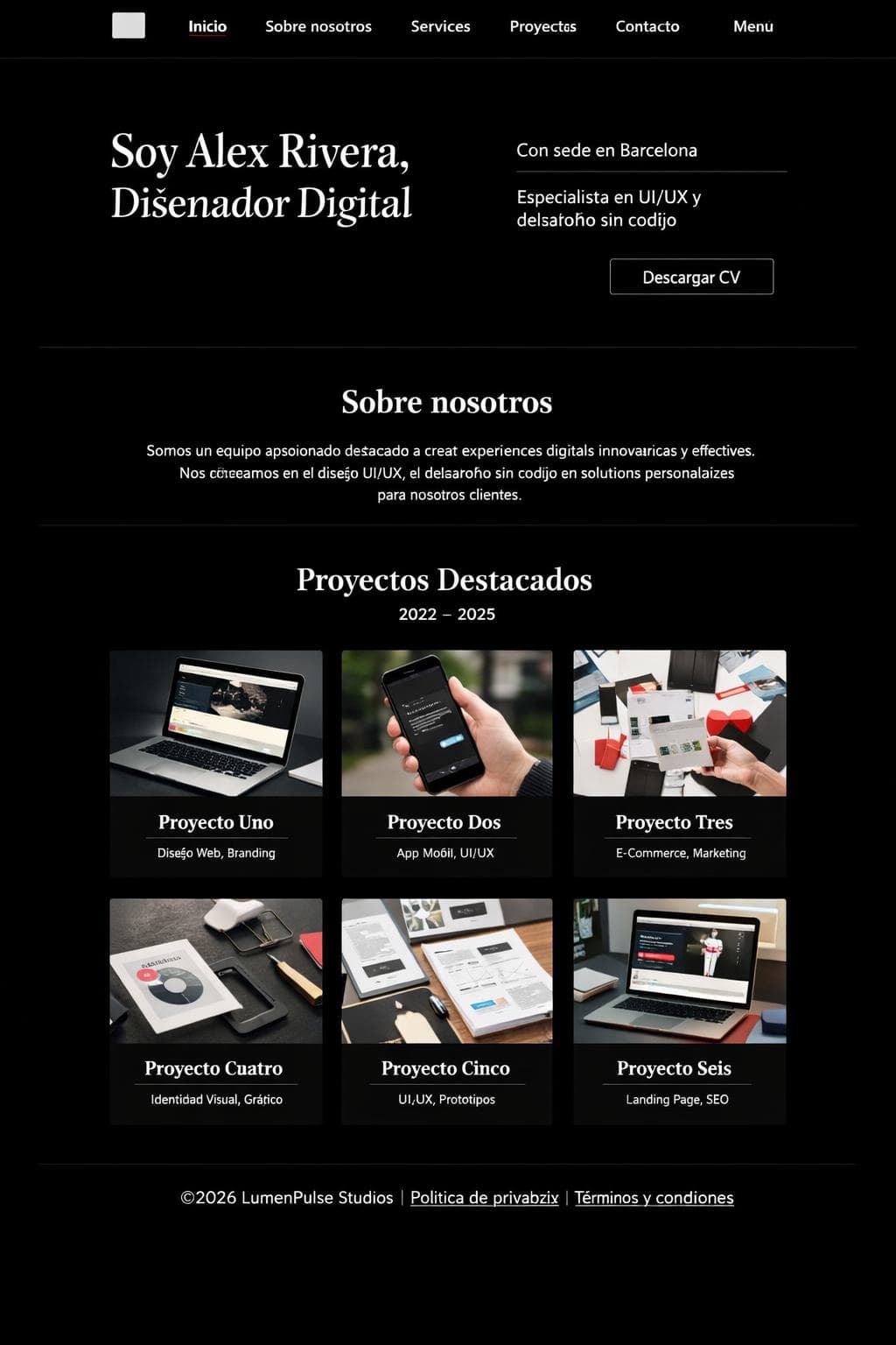 LumenPulse Studios — vista previa