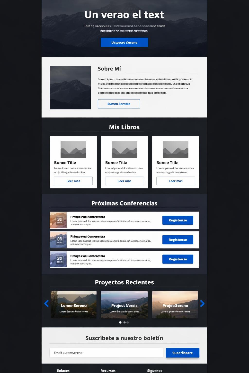 LumenSereno — vista previa del theme