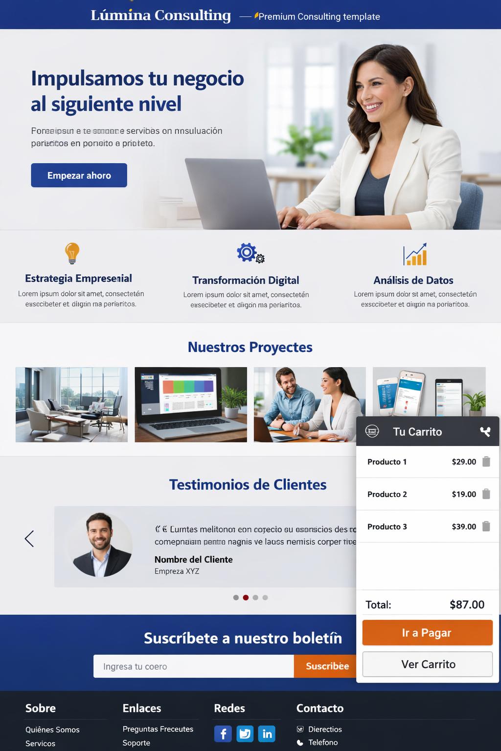Lúmina Consulting — vista previa