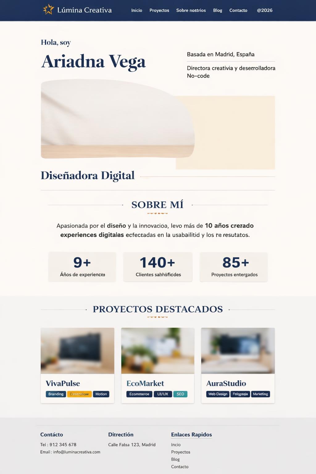 Lúmina Creativa — vista previa