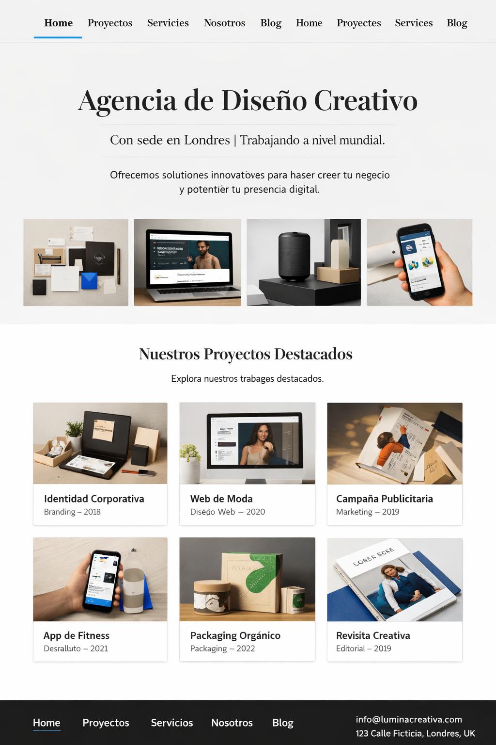 Lúmina Creativa — vista previa