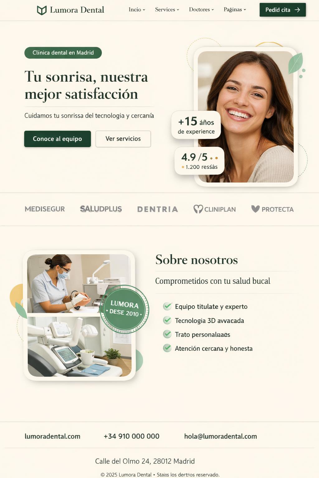 Lumora Dental — vista previa