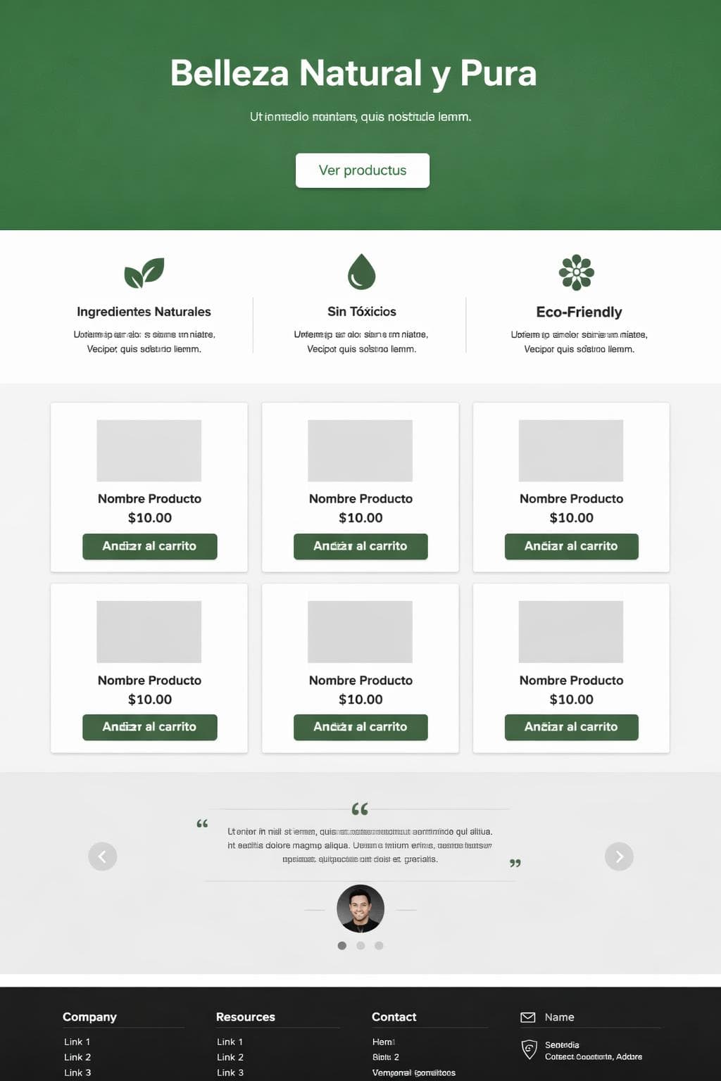 Luna Verde — vista previa del theme